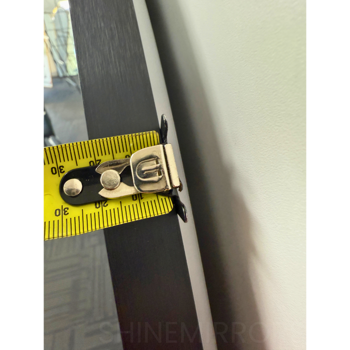 Roxy Round Black Framed Backlit LED Bathroom Mirror