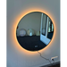 Roxy Round Black Framed Backlit LED Bathroom Mirror