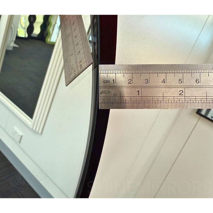 Roxy Round Black Framed Backlit LED Bathroom Mirror