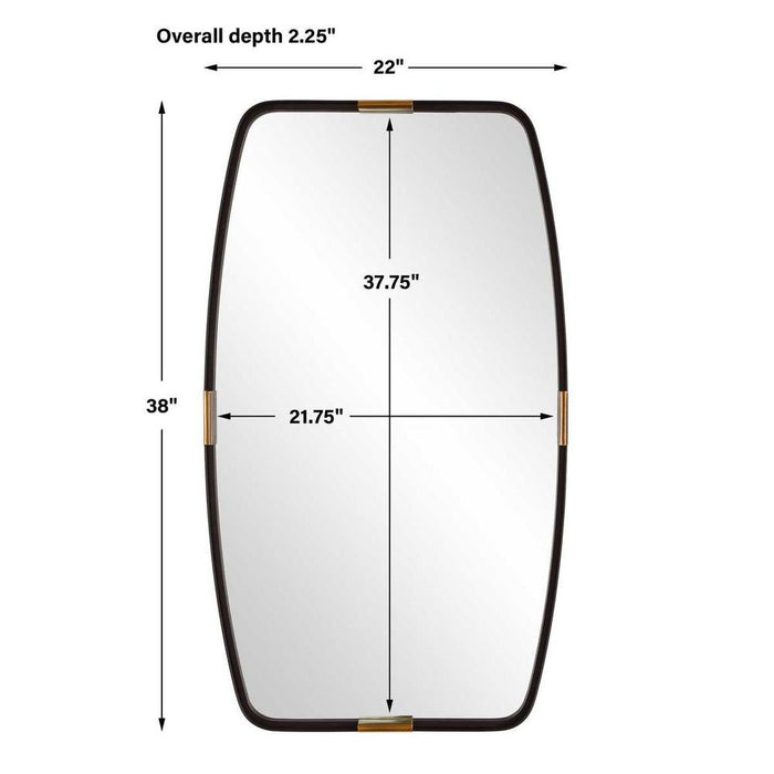 Ruddick Dark Bronze Silhouette Wall Mirror