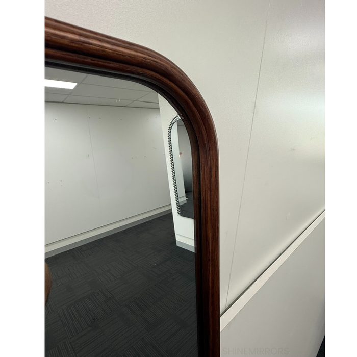 Rusten Walnut Rectangle Full-Length Wall Mirror