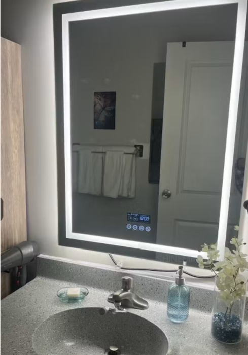 Ruvy Rectangle Frameless LED Bathroom Mirror
