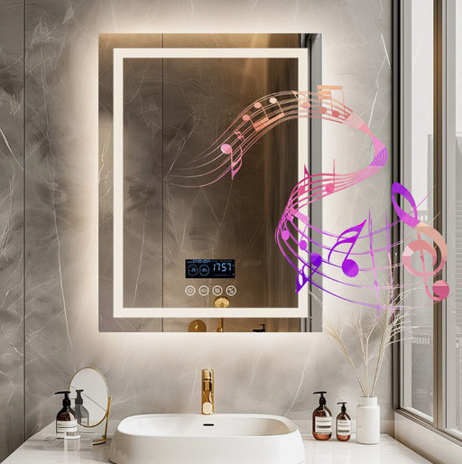 Ruvy Rectangle Frameless LED Bathroom Mirror