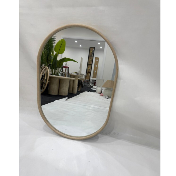 Trixie Brown Oval Wall Mirror