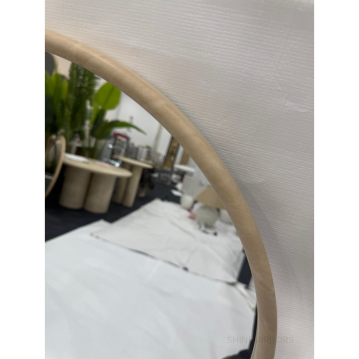 Trixie Brown Oval Wall Mirror
