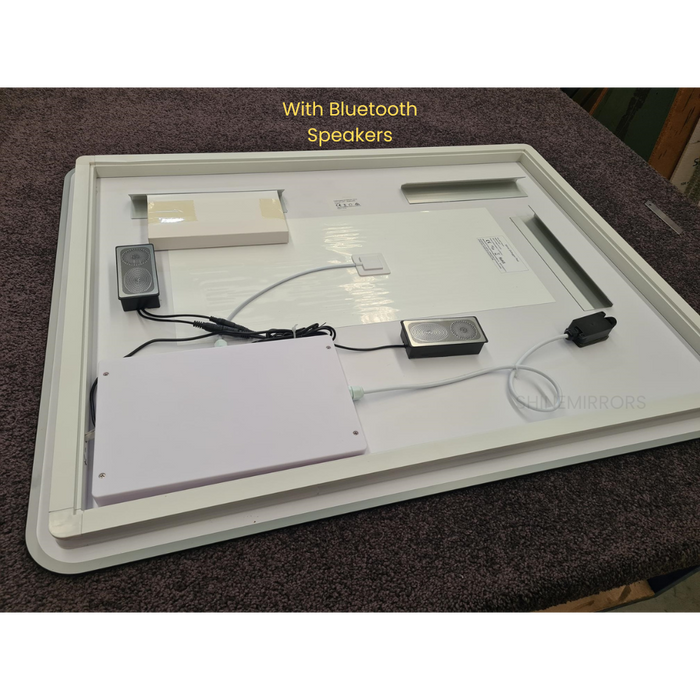 Salvatore Rectangle Backlit LED Mirror with Adjustable LED Colour and Optional Bluetooth