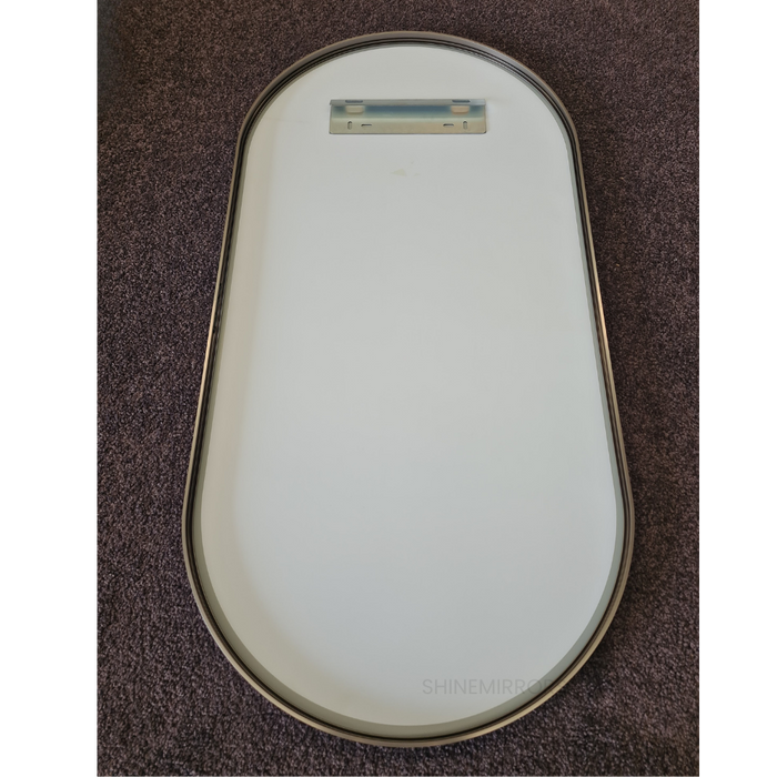 Anilo Oval  Brushed Gold Framed Wall Mirror