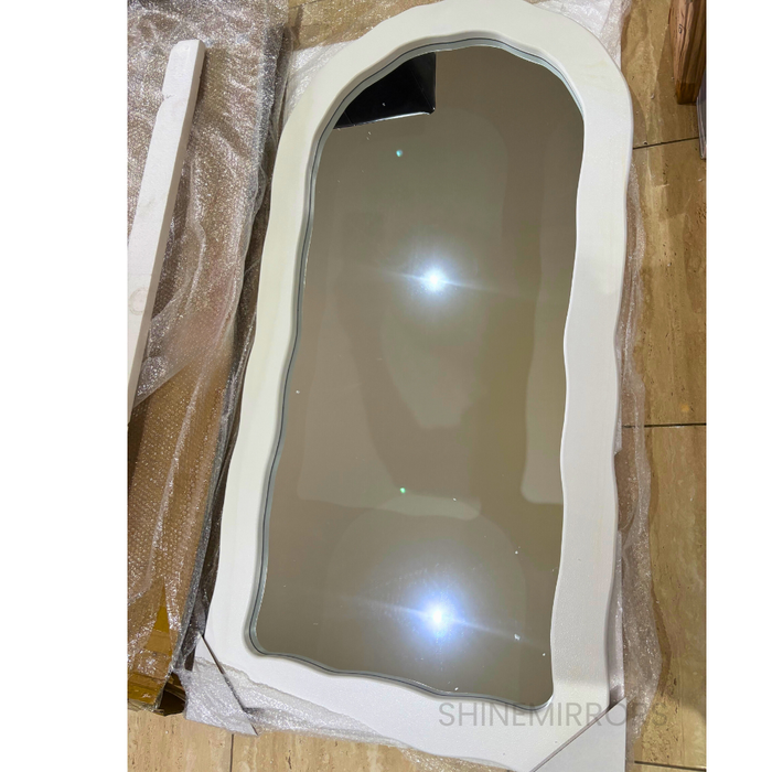 Elysian White Arched Wall Mirror