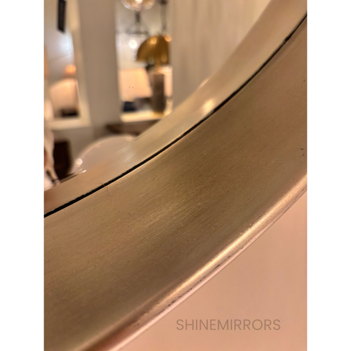 Hank Round Silver Wall Mirror