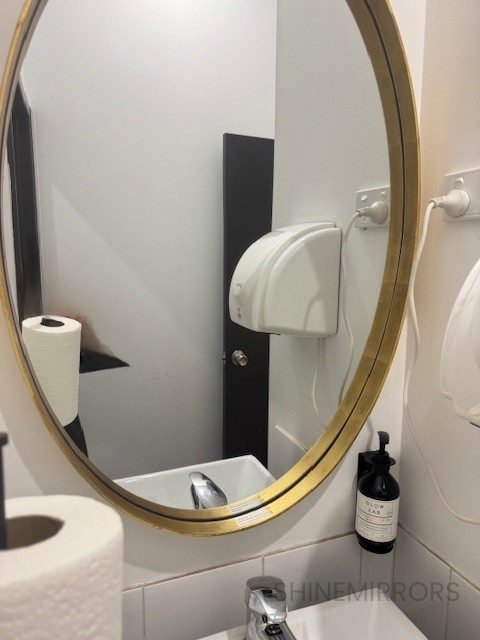 Eluca Gold Oval Wall Mirror