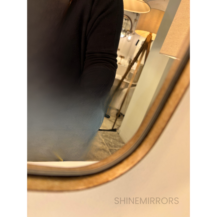 Claudio Antique Brass Wall Mirror