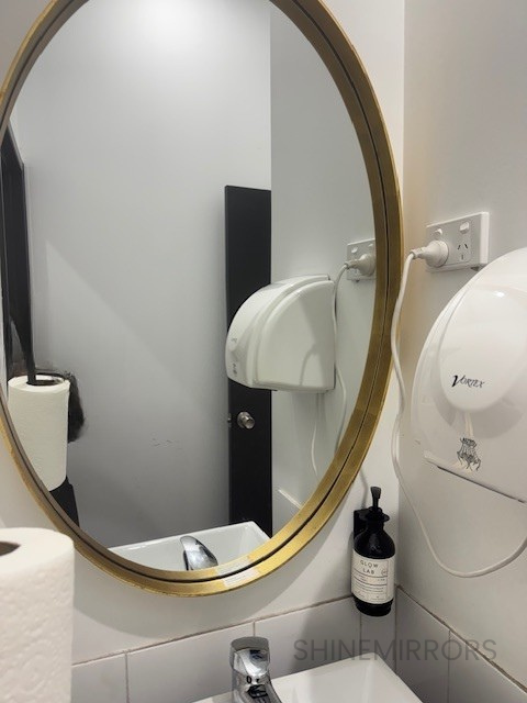 Eluca Gold Oval Wall Mirror