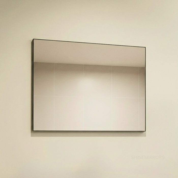 Marloe Framed Rectangle Wall Mirror Black