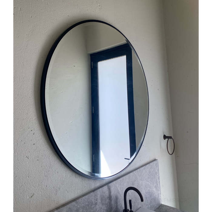 Hector Beveled Round Wall Mirror