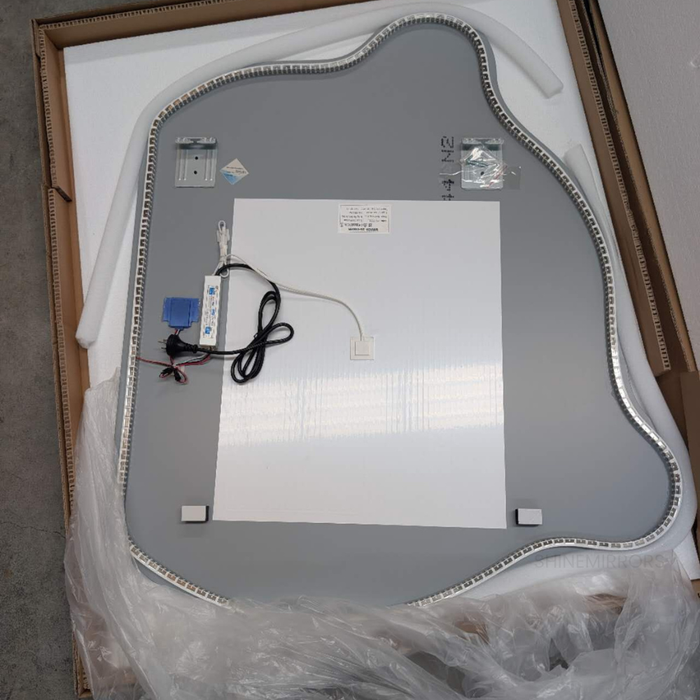 Vivian Halo LED Backlit Accent Bathroom Mirror - Left Hand Side- For Clearance