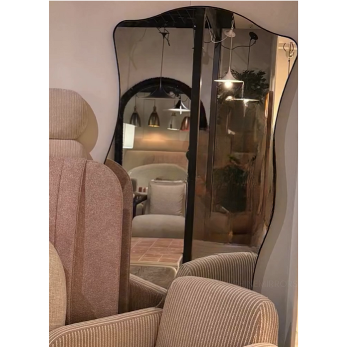 Massimo Black Floor Mirror