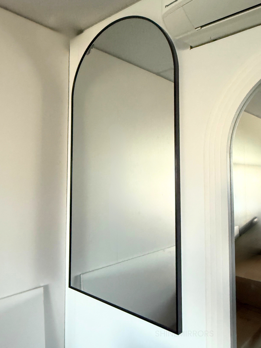 Colton Arched Black Full Length Mirror