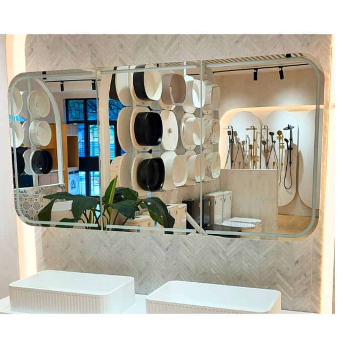 Lucy Woodland Oak LED Shaving Cabinet 3-door