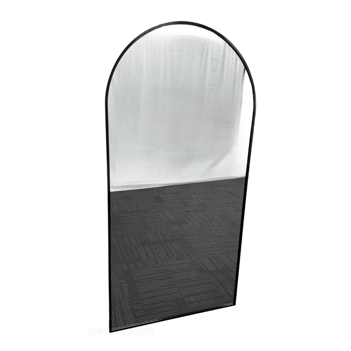 Alkin Arched Black Framed Wall Mirror