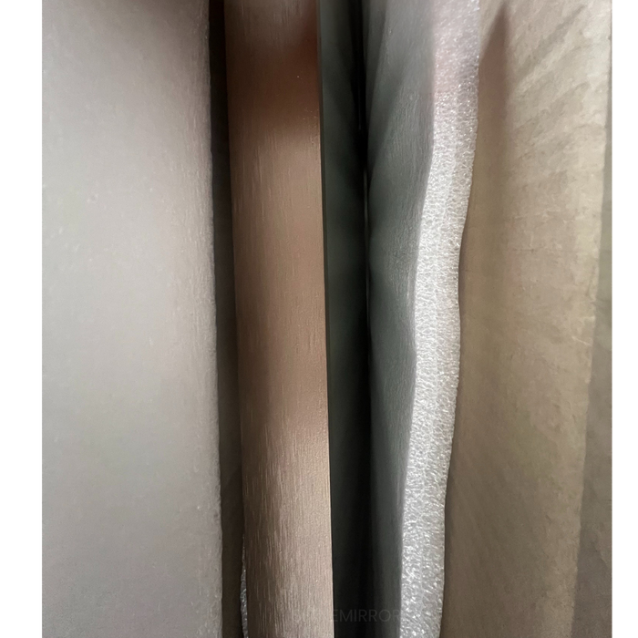 Milo Bronze Curved Rectangle Wall Mirror