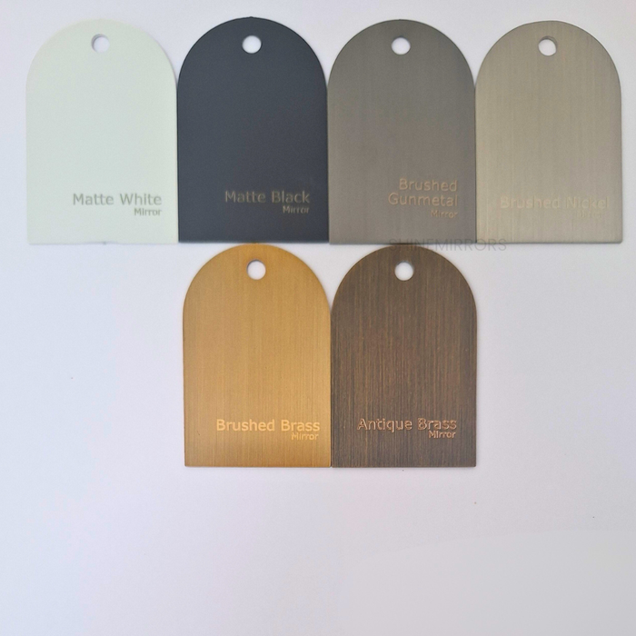 Noella Brushed Nickel Pill Mirror Cabinet