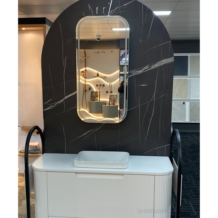 Vanessa White Frontlit LED Shaving Cabinet