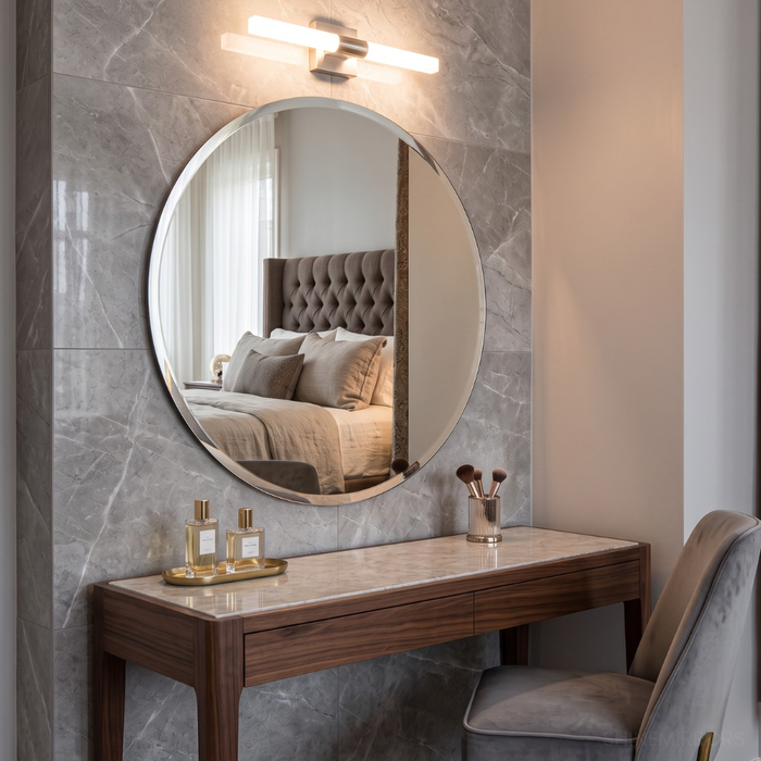 Renz Round Bevel Wall Mirror