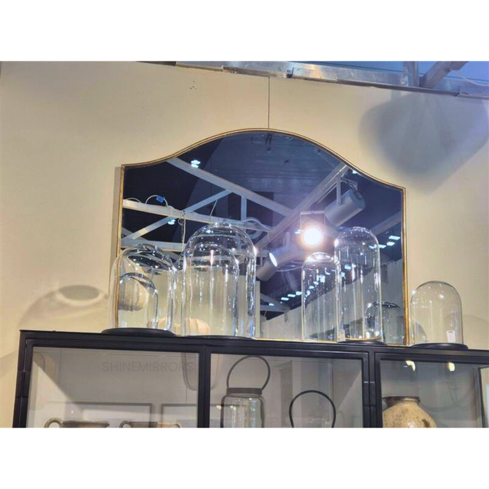 Erich Arched Wall Mirror Gold Frame