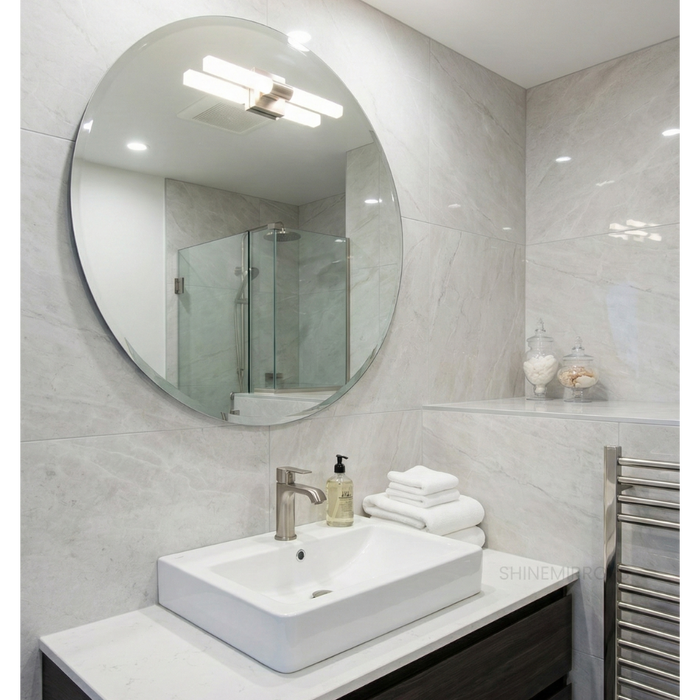 Renz Round Bevel Wall Mirror