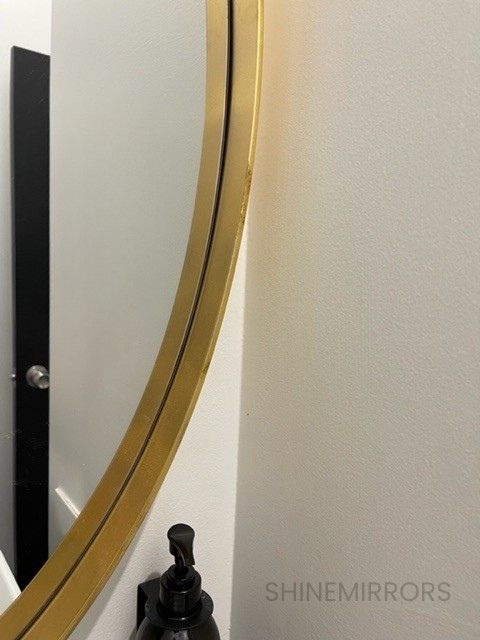 Eluca Gold Oval Wall Mirror