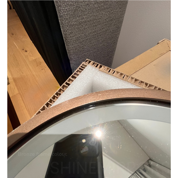 Sandra Rectangle LED Frontlit Bathroom Mirror with Optional Frame Colours