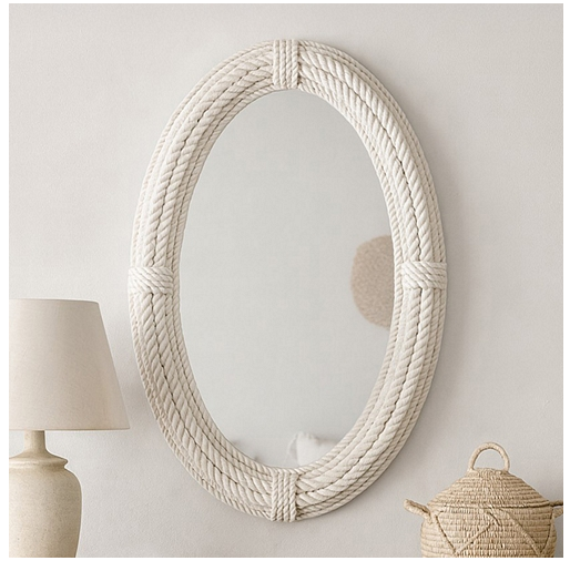 Henrietta Oval Rope Wall Mirror