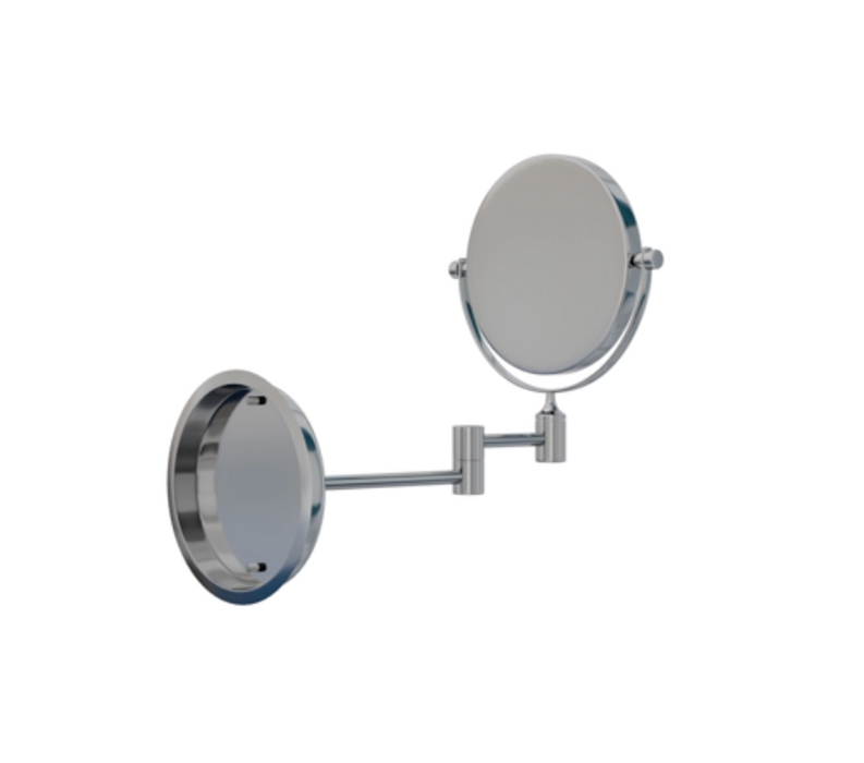 Kourtney Chrome Wall Mount with 1x and 5x Magnification Mirror