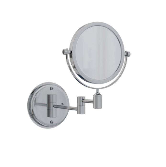 Kourtney Chrome Wall Mount with 1x and 5x Magnification Mirror