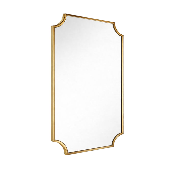 Serine Brushed Brass Wall Mirror