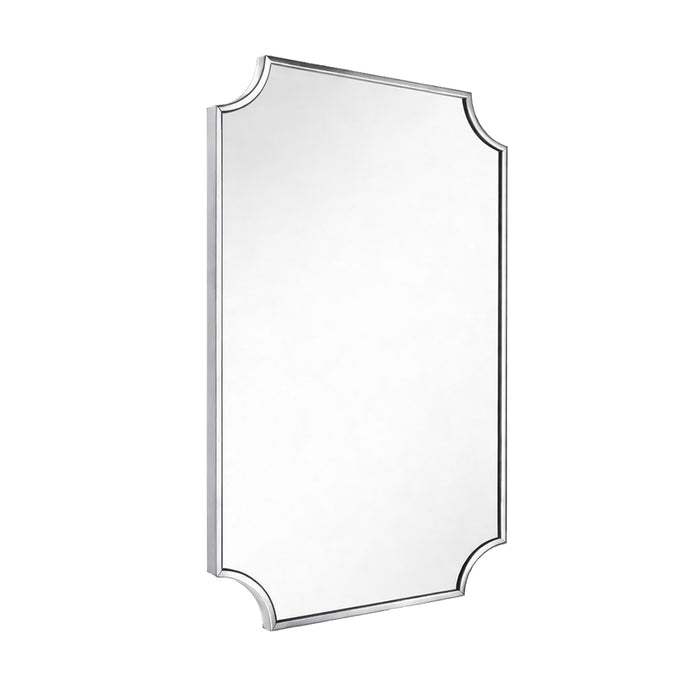 Serine Chrome Silver Wall Mirror