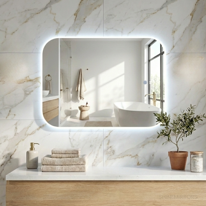 Sharmaine Frameless Backlit LED Wall Mirror