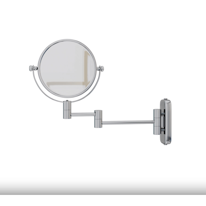 Sharon Silver Shaving Mirror with 1x & 3x Magnification