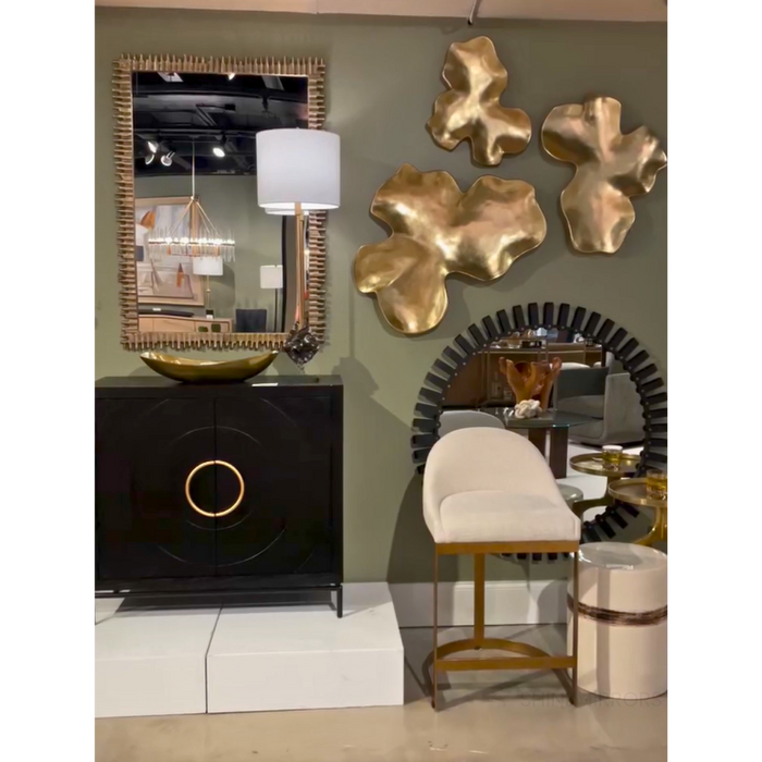 Uttermost Jael Two-Toned Round Wall Mirror