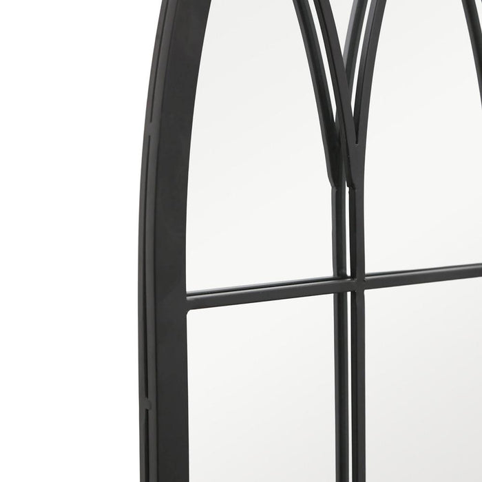Sylvie Black Arched Wall Mirror