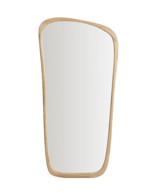 Telsa Teak Full-Length Natural Wall Mirror