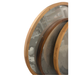 Tisha Light Wood Round Wall Mirror