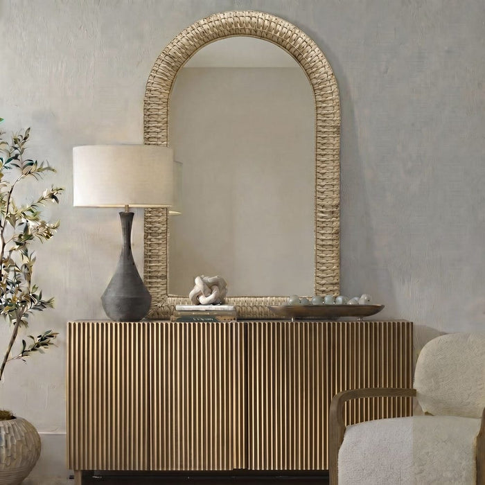 Uttermost Twisted Seagrass Arch Wall Mirror
