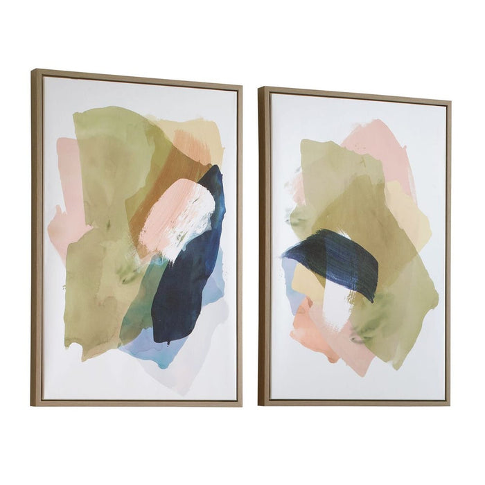 Uttermost Abstract Afternoon Framed Canvases - Set of 2