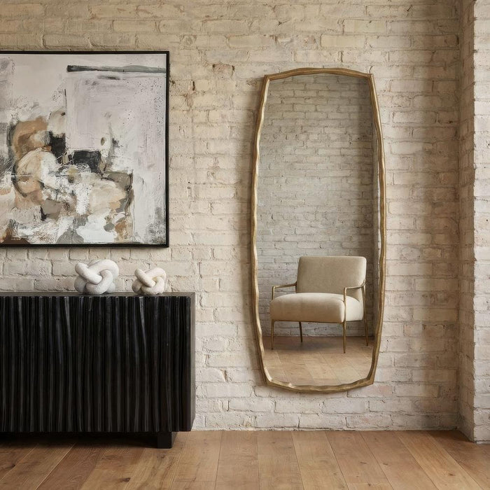 Uttermost Adair Antique Brass Tall Mirror