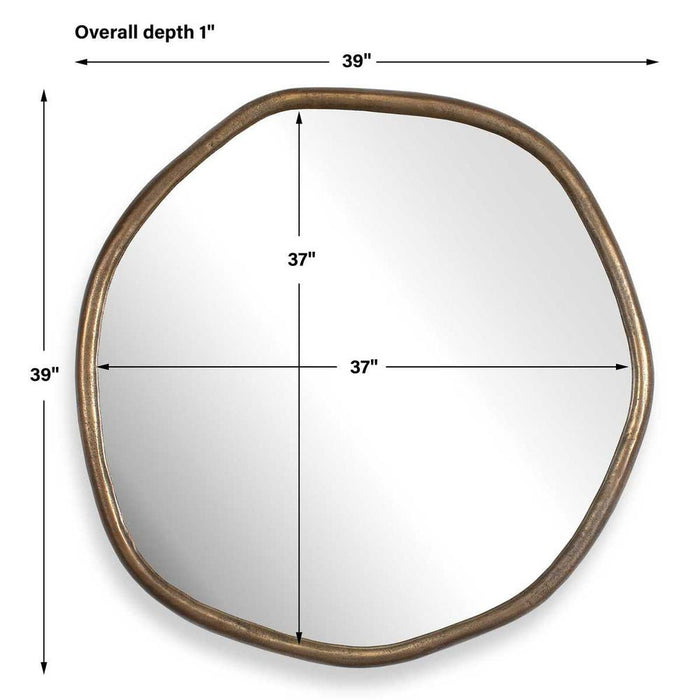 Uttermost Ambrose Indoor-Outdoor Round Mirror