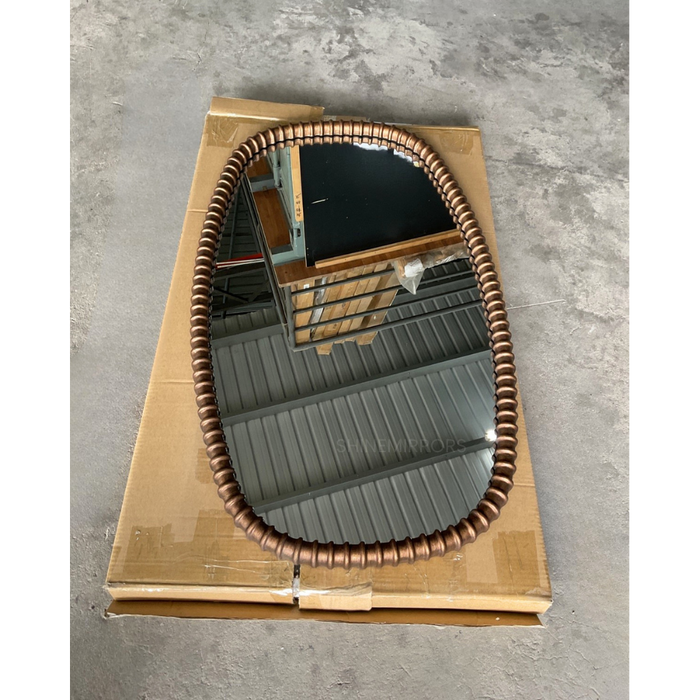 Uttermost Apphia Bronze Ribbed Wall Mirror