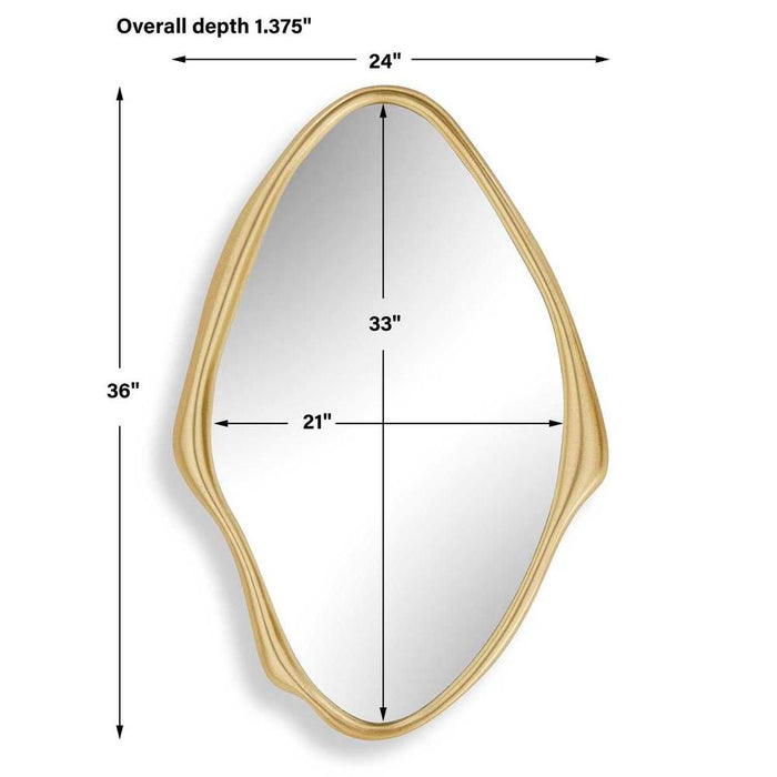 Uttermost Aster Gold Wall Mirror