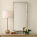 Uttermost Cyprus White Brass Mirror