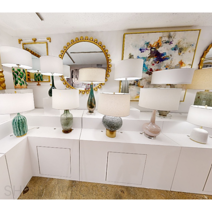 Uttermost Rosa Pink Glass Table Lamp